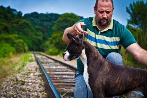 Yafá com seu Handler e parceiro Edson Simm